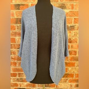 EUC Mossimo Heather Blue Light Cardigan 3/4 Sleeve